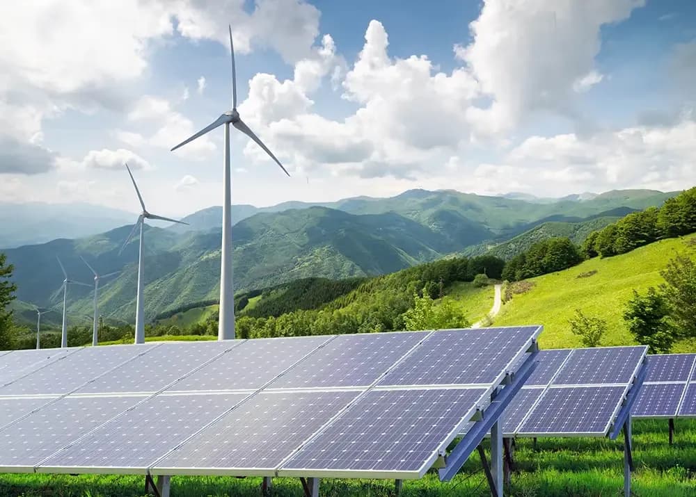 solárne a veterné elektrárne